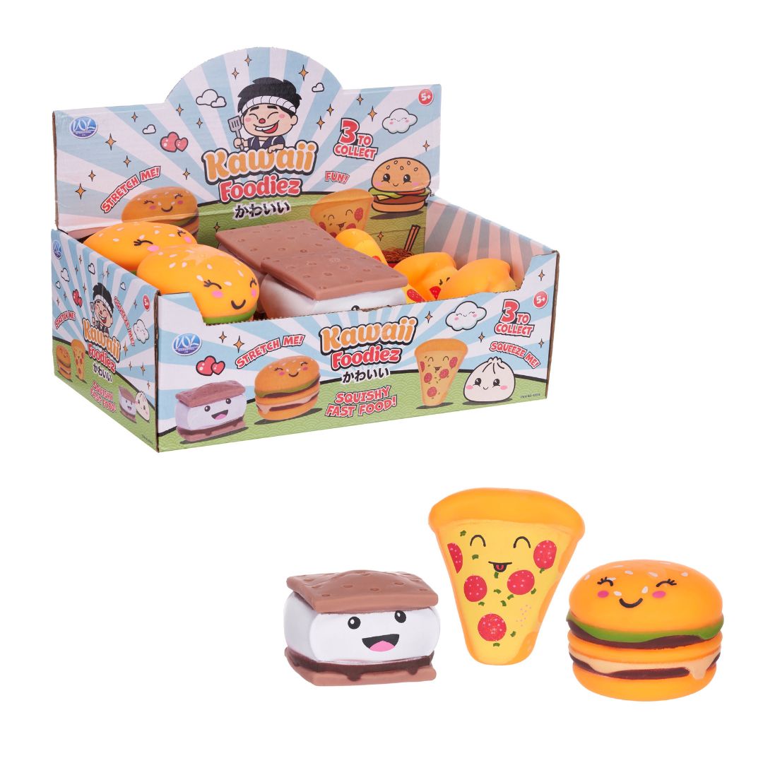 KAWAII Foodiez Fast Food Squishy In espo da 12pz 3ass…x96